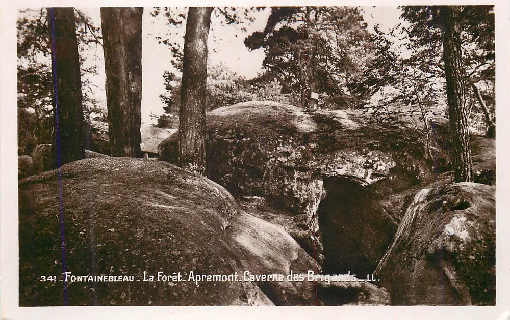Fontainebleau — La Forêt d'Apremont, Caverne des Brigands — LL. — n° 341 - Vorderseite